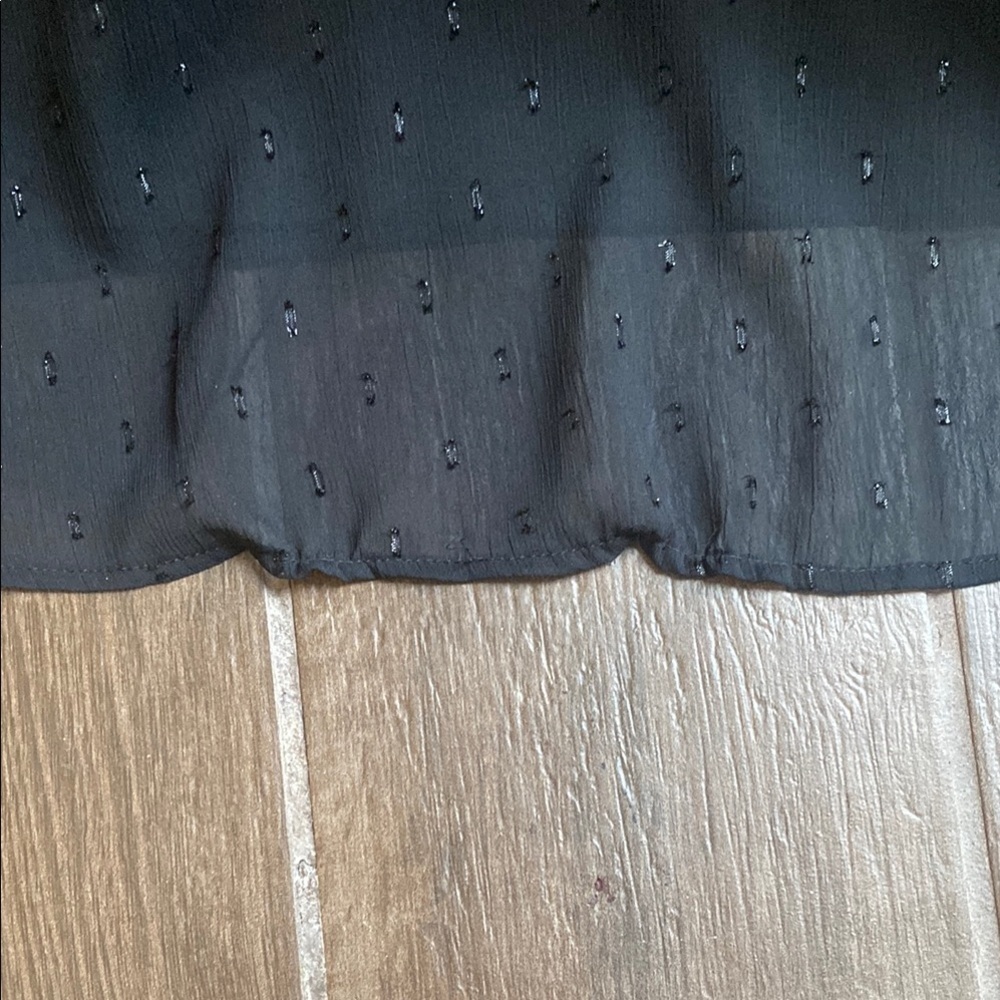 Express Black Tiered Sparkling Maxi Dress keyhole detail - Picture 8 of 9